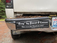 Sinéad O'Connor "Troy" jumbo bumper sticker