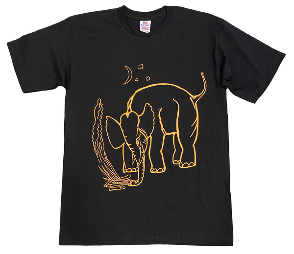 elephant shirt (black)